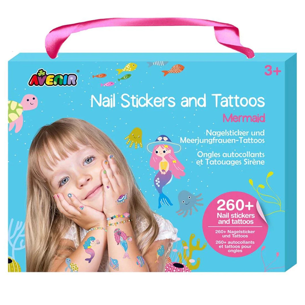 Nail Stickers and Tattoos - Mermaid