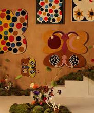Melody Moon Butterfly Rug Ocre Large