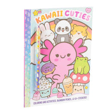 Coloring Book with Rainbow Pencil Kawaii