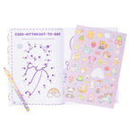 Coloring Book with Rainbow Pencil Kawaii