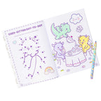 Coloring Book with Rainbow Pencil Kawaii