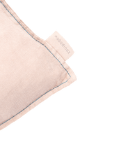 Lino  Embroid. Rectang. Cushion Fr Linen	Mauve Pink