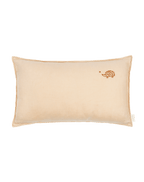 Lino  Embroid. Rectang. Cushion Fr Linen	Sand