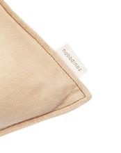 Lino  Embroid. Rectang. Cushion Fr Linen	Sand