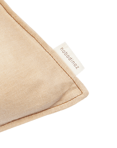 Lino  Embroid. Rectang. Cushion Fr Linen	Sand