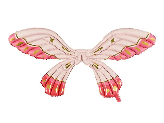 Foil Balloon Butterfly Wings Matte Pink