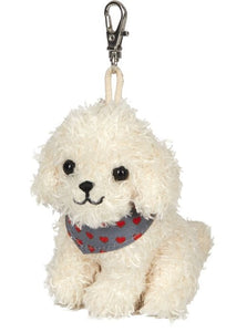 Plush Poudle White Pendant Funny Animal Parade