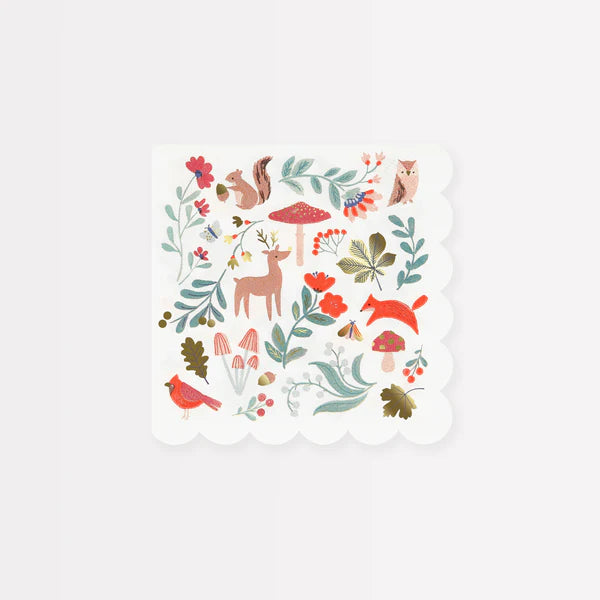 Winter Woodland Large Napkins (x 16)