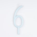 Slim Number 6 Candle