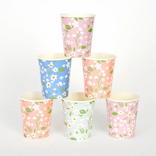 Ditsy Floral Cups (x 12)