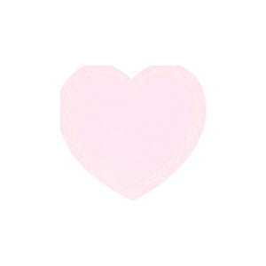 Pastel Heart Small Napkins (x 16)