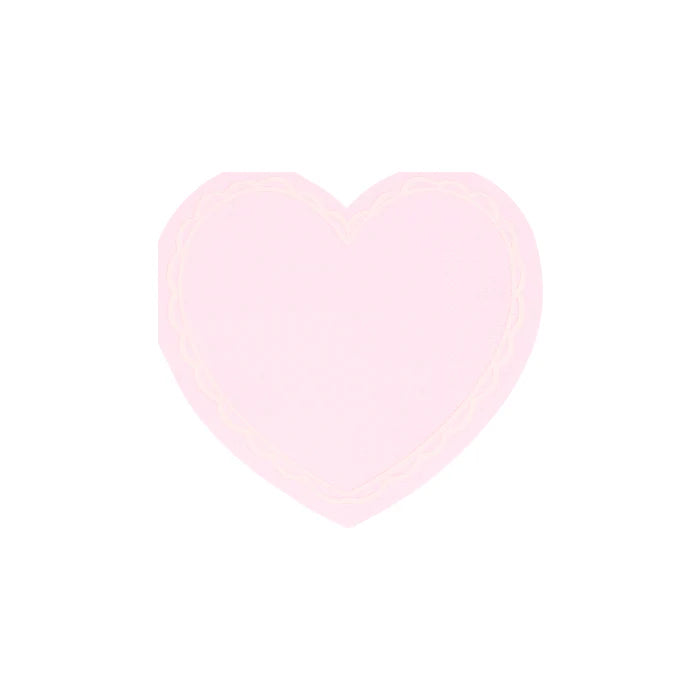 Pastel Heart Small Napkins (x 16)