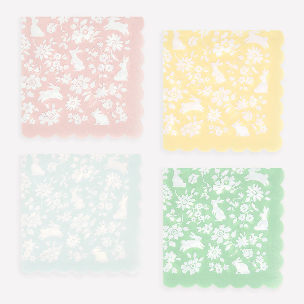 Ditsy Bunny Small Napkins