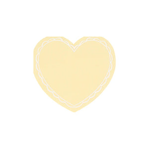 Pastel Heart Small Napkins (x 16)