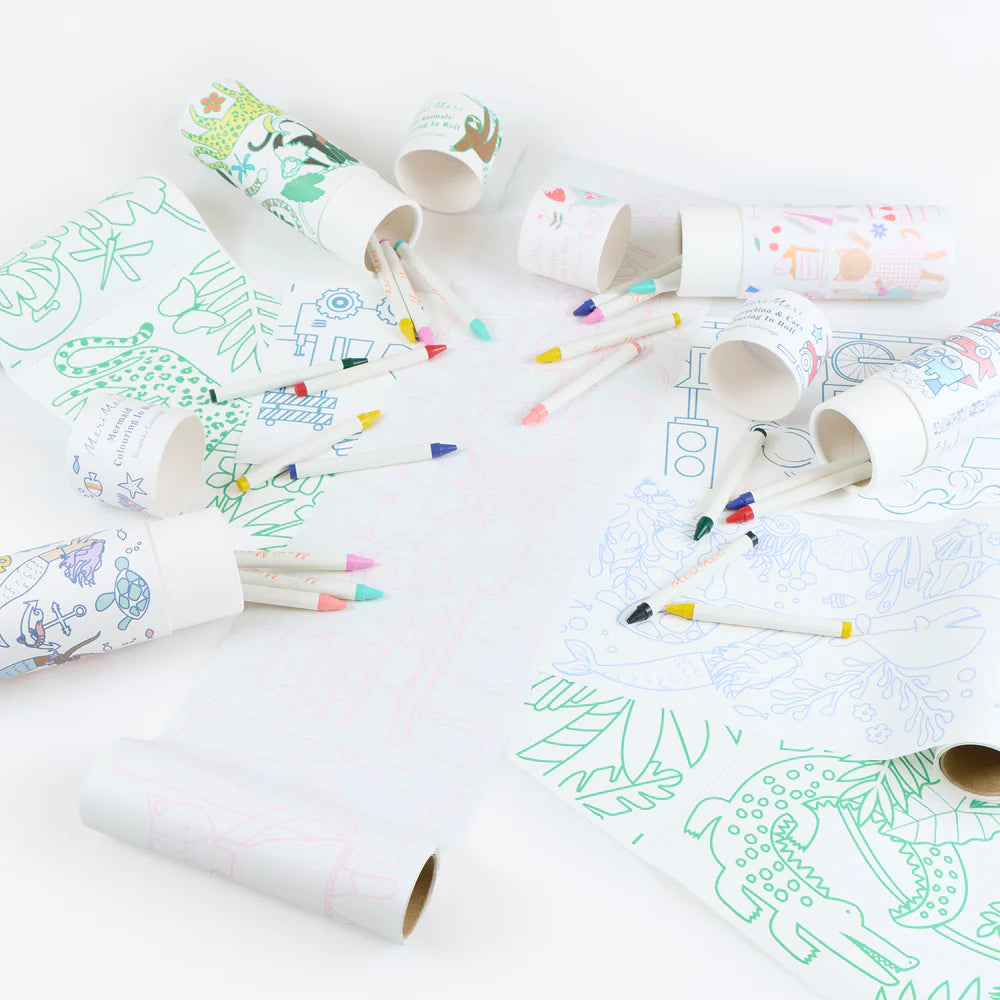 Wild Animals Colouring Roll