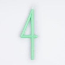 Slim Number 4 Candle