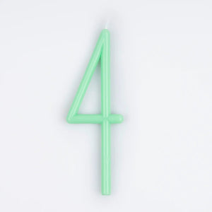 Slim Number 4 Candle
