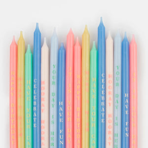 Birthday Phrases Candles (x 16)