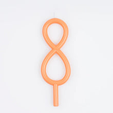 Slim Number 8 Candle