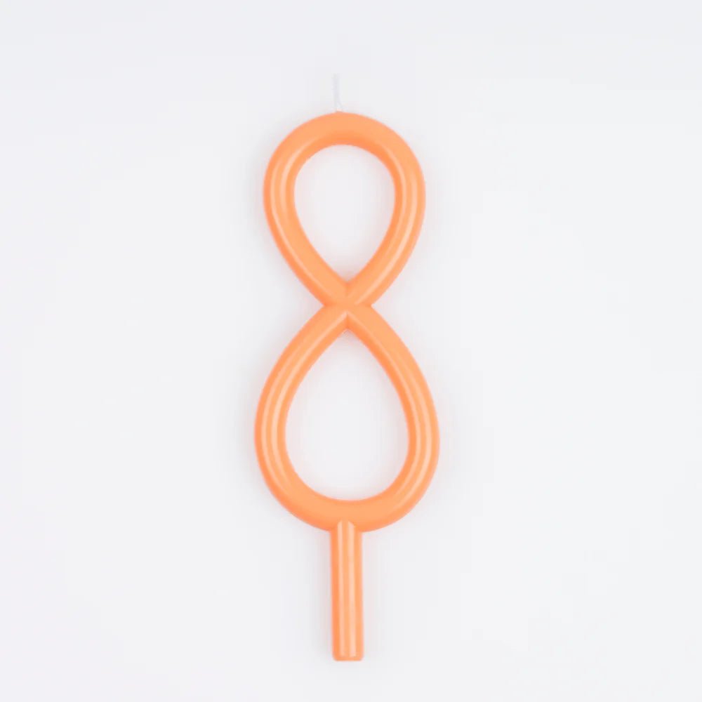 Slim Number 8 Candle