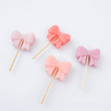 Pink Bow Candles (x 4)