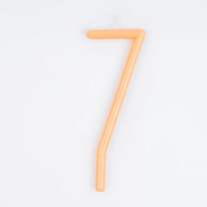 Slim Number 7 Candle