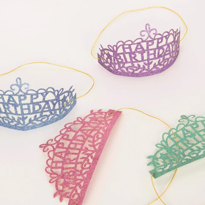 Happy Birthday Party Tiaras (x 8)