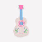 Pink Guitar Shaped Napkins (x 16)
