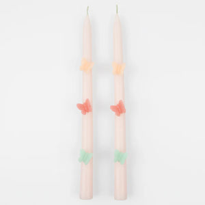 Butterfly Taper Candles (x 2)