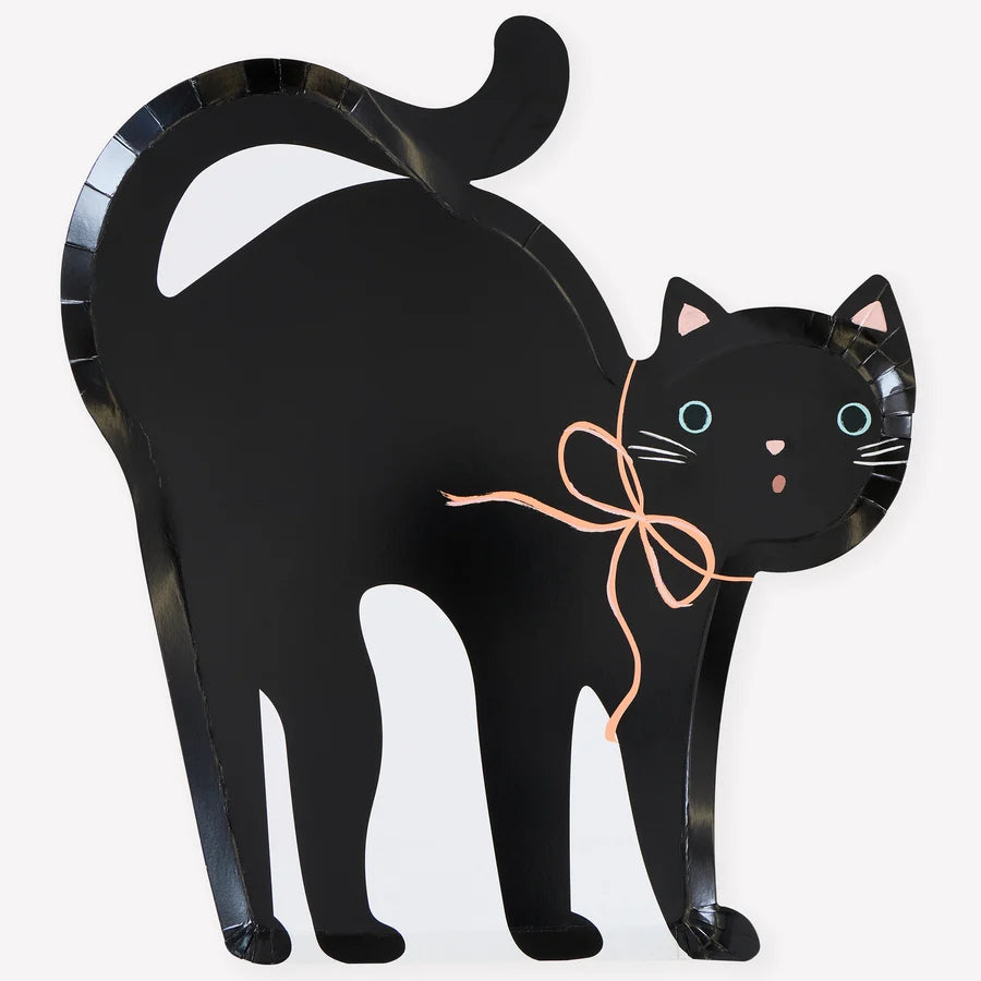 Halloween Cat Shaped Plates