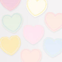 Pastel Heart Small Napkins (x 16)