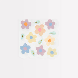 Happy Flowers Small Napkins (x 16)