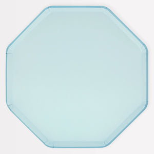 Summer Sky Blue Dinner Plates (x 8)