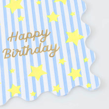 Bright Star Happy Birthday Small Napkins (x 16)