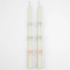 Multi Bow Taper Candles (x 2)