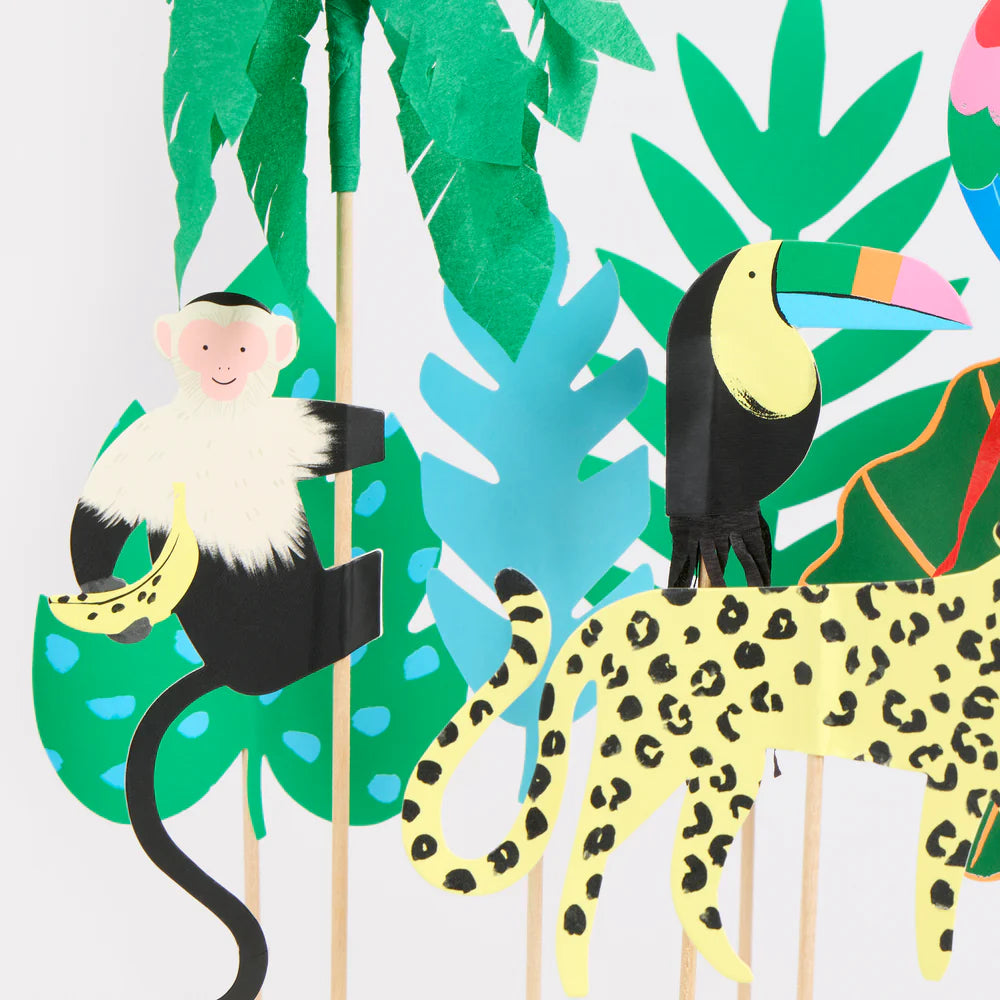 Jungle Jamboree Cake Toppers (x 8)