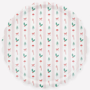 Festive Icon Stripes Large Tray
