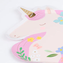 Meadow Unicorns Shaped Plates (x 8)