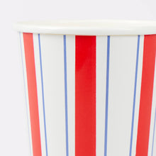 Nautical Striped Cups (x 8)