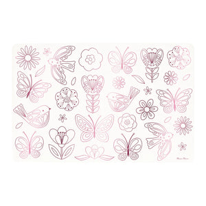 Butterflies & Flowers Coloring Placemats (x 8)