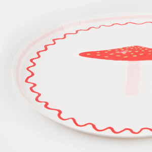 Merry Mushrooms Side Plates (x 8)