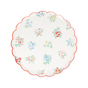 Ditsy Posy Scalloped Side Plates