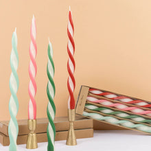 Assorted Stripe Twist Candlesk