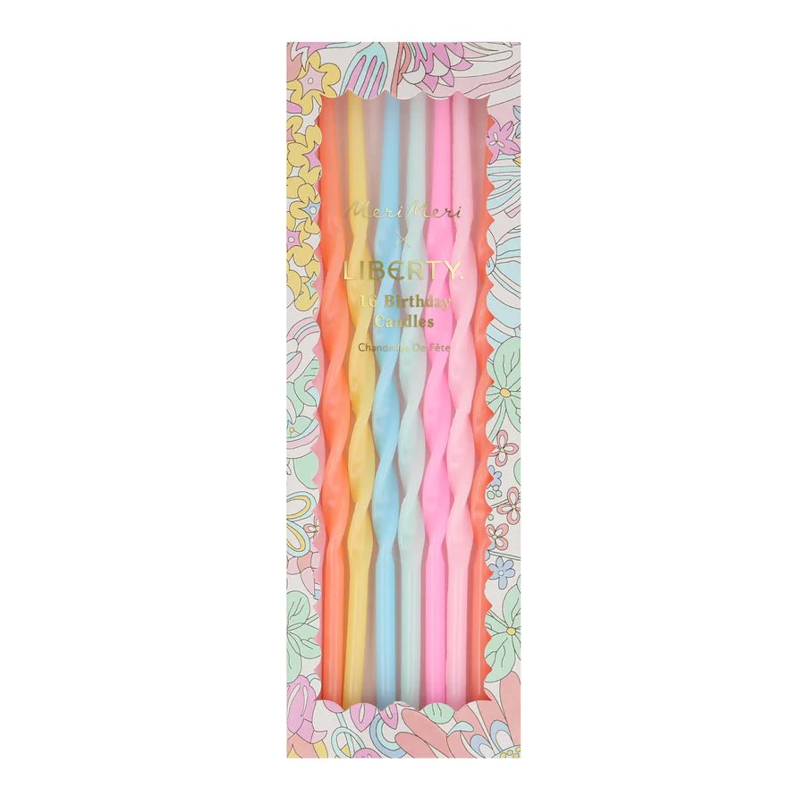Liberty Rainbow Garden Party Candles (x 16)