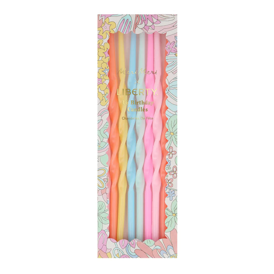 Liberty Rainbow Garden Party Candles (x 16)