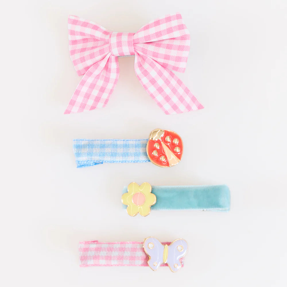 Little Garden Hair Clips (x 8)