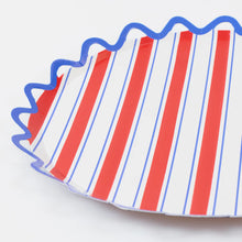 Nautical Striped Side Plates (x 8)