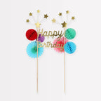 Stripe Party Cupcake Kit (x 24 toppers)