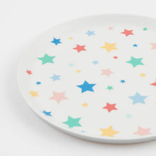 Star Pattern Recycled Plastic Small Plates (x 6)