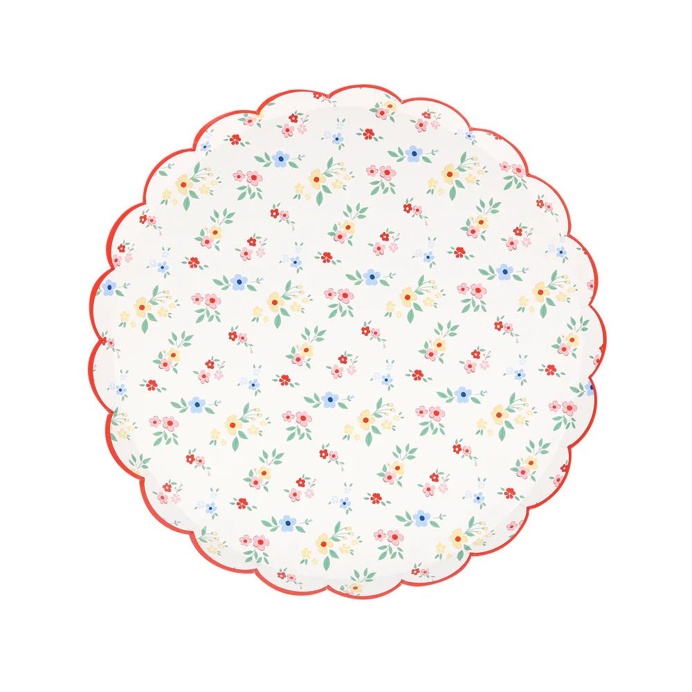 Ditsy Posy Scalloped Side Plates